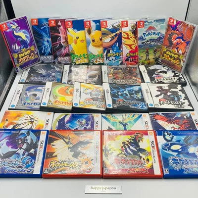 $19.77 • Buy Nintendo Switch 3DS DS Pokemon Video Games Series 26 Type Japanese Ver. W/Case