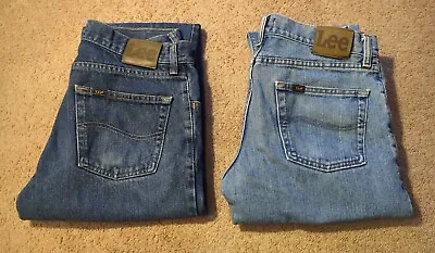 LOT OF 2 Lee 30x30 Regular Fit Denim Blue Jeans T001 • $19.99