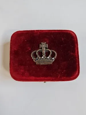 ZIRNER BROTHERS Jewelry Box With Crown And Inscription  MICHAEL WIEN • $20