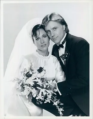1985 Joel Higgins & Erin Gray Wed Silver Spoons 1980s TV Press Photo • $15