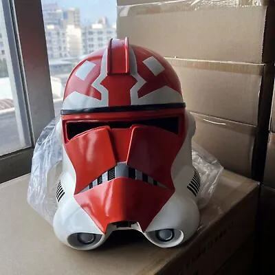 1:1 Star Wars The Black Series 332nd Ahsoka's Clone Trooper Helmet Cosplay Props • $59.90