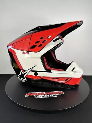 Alpinestars SM5 Beam Helmet - Black/Gray/Red - Small - OPEN BOX • $225