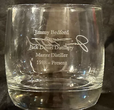 Jimmy Bedford Jack Daniels Master Distiller 1988 Whiskey Bar Glasses (6) 8 OZ • $59.29