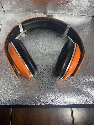Beats By Dr Dre Monster Studio Headphones Orange Working Missing Parts Cracked • $19.99