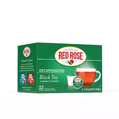 24 Ct - Red Rose Decaf Black Tea Single Serve Cups For Keurig K Cup Brewers • $20.99
