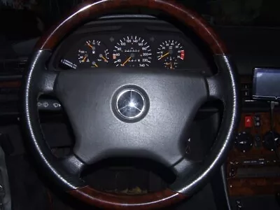 Mercedes Wooden Steering Wheel W116 W123 W124 W201 W461 Leather Steering Wheel Sportline Steering Wheel • $554.09