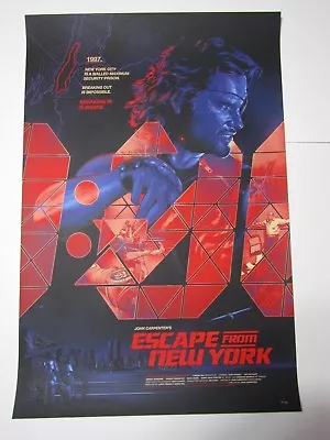 Escape From New York Screen Print By Martin Ansin Bottleneck Gallery (not Mondo) • £75.28