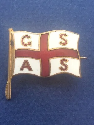 RARE Enamel Pin Badge / Pennant GSAS Flag Saint George Cross Sailing By WO Lewis • £45