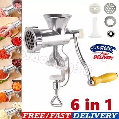 Manual Meat Grinder Mincer Stuffer Hand Sausage Sauce Maker Machine Filler.Tool • £11.01