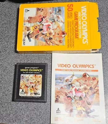 VIDEO OLYMPICS   Atari 2600 Game Complete In Box • $12.99