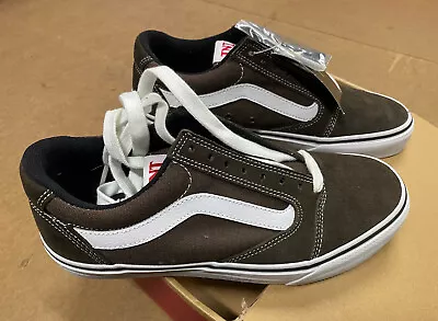 Vans TNT Five Mens Size 7.5 New In Box Skate Shoe Coffee/white *rare* • $80