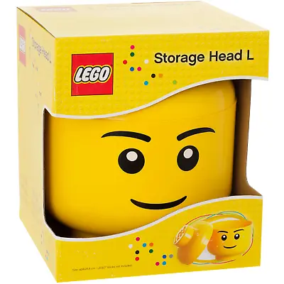 £21 • Buy LEGO® Storage Head Large Boy | Lego Storage Bricks 27cm Diameter Ages 3+