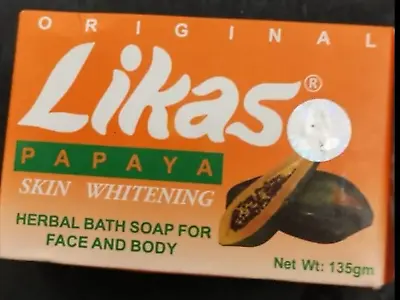 Original Likas Papaya Herbal Bath Body Soap 135g • £7.99