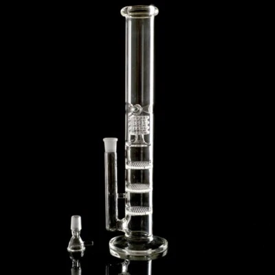 $42.98 • Buy 16inch Glass Bong Clear Smoking Hookah Thick Perc Glass Water Pipe With 18.8mm