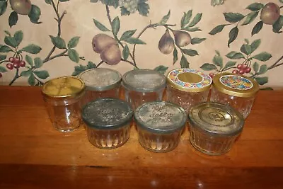 8- Vintage  Jelly Glass Jars With Metal Lids (6)ball(2) Hazel Atlas • $40