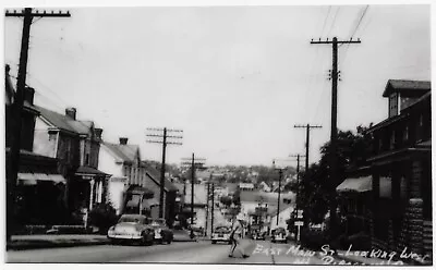 Laminated Reproduction Postcard Mount Pleasant PA East Main Street Looking West • $5.95