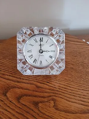 MIKASA Crystal Westminster Square Quartz Desk Clock Germany • $10