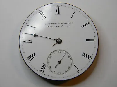 1868 (#32542) E Howard Boston Series Iv Size N Pocket Watch Movement - Fine Dial • $395