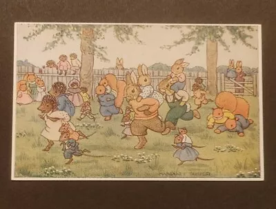 Medici Postcard Dressed Animals Piggy Back Race Margaret Tempest Unposted • $8