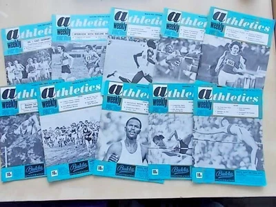 £12.99 • Buy Vintage Athletics Weekly Magazines - Job Lot Of 10 1972 - 1974