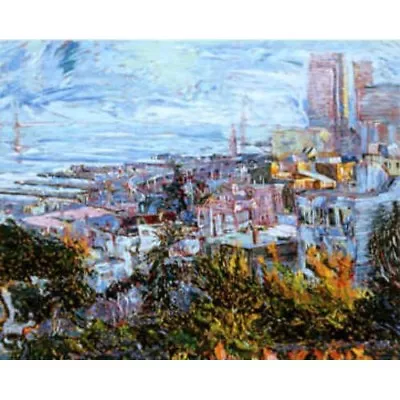  View Of Bay Bridge  By Marco Sassone - Limited Edition Serigraph On Paper • $895.95