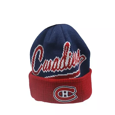 Montreal Canadiens NHL Reebok Youth Boys (8-20) Cuffed Winter Beanie Hat Cap New • $14.95