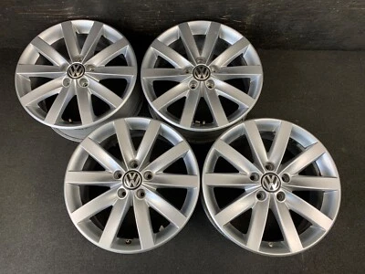 $595 • Buy (4) VW Volkswagen Golf Jetta GLI Wheels Rims + Caps 17  Hol.69936 Beetle Passat