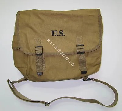 New WWII US Army M1936 M36 Musette Field Bag Backpack Haversack Travelling Bag • $25.50