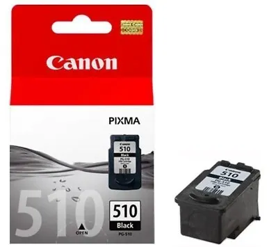 £18.37 • Buy Genuine Canon PG-510 Black Ink Cartridge For Pixma IP2700 IP2702 MP230 PG-510BK