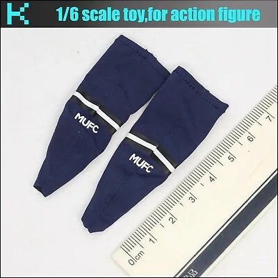 L09-66 1/6 Scale Action Figure Manchester United Dark Blue Football Socks • $8.99