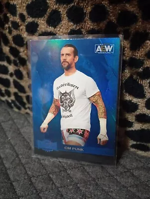 A1 2022 Skybox Metal Universe AEW - Blue Spectrum #26 CM Punk • $8