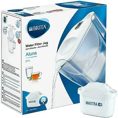 £13.99 • Buy BRITA Aluna Cool MAXTRA+ Plus 2.4L Water Filter Fridge Jug With Cartridge, White