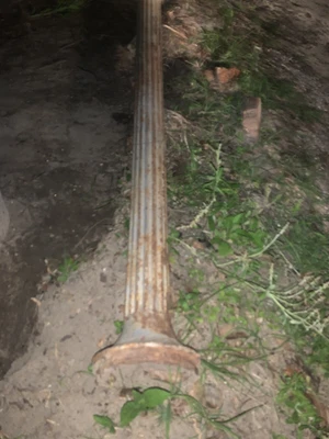 $1100 • Buy Antique Fluted Cast Iron Lamp Post New Orleans