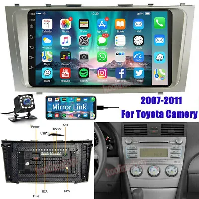 $102.83 • Buy For 2007-2011 TOYOTA CAMRY 9  Android 11.0 Bluetooth Car Stereo Radio GPS WIFI