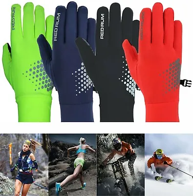 RedRum Winter Warm Thermal Running Gloves Men Women Ladies Boys Junior Cycling • £5.95