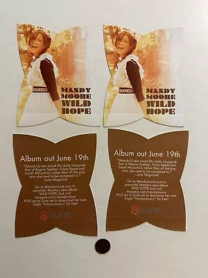 MANDY MOORE Wild Hope 2 PROMO STICKERS For Cd So Real Coverage Amanda Leigh MINT • $7.99