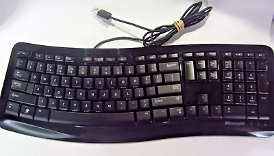 Microsoft Comfort Curve Keyboard 3000 (model 1482) - Black - Used - Wired USB • $26.45