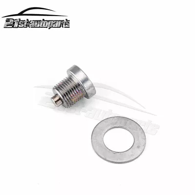  M14 X 1.25 Engine Magnetic Oil Pan Drain Plug Bolt With Washer • $8.99