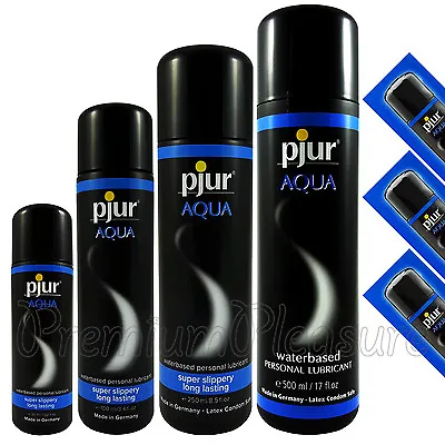 Pjur AQUA Lubricant * Water Based Premium Personal Lube Bodyglide * Massage • $20.95