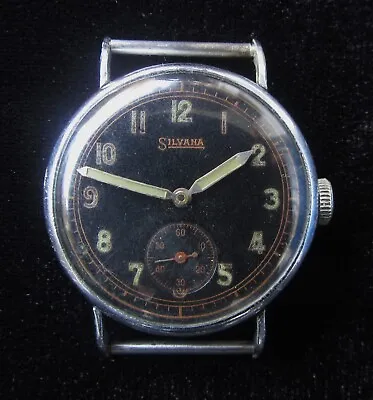 Watch Vintage German SILVANA MILITARY.WEHRMACHT WWII. • $250