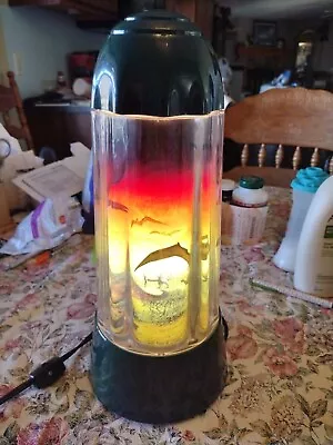 Vintage 1994 Rabbit Tanaka Spencers Rotating Dinosaur Lamp Light Retro • $60.49