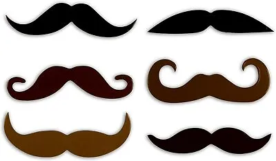 Kikkerland Mustache Magnet Fridge Set Of 6 • $6.46