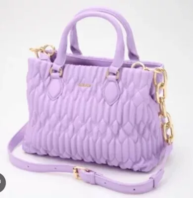 House Of Want Convertible Satchel Hand Bag In Lilac With Dust Bag New • $69.99