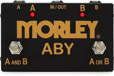 Morley Gold Series ABY 2-button Switcher/Combiner Pedal (2-pack) Bundle • $198