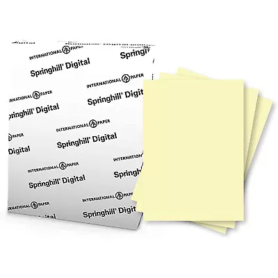 Springhill Digital Vellum Bristol Color Cover 67lb 8.5 X 11 Canary 250 PK • $48.39