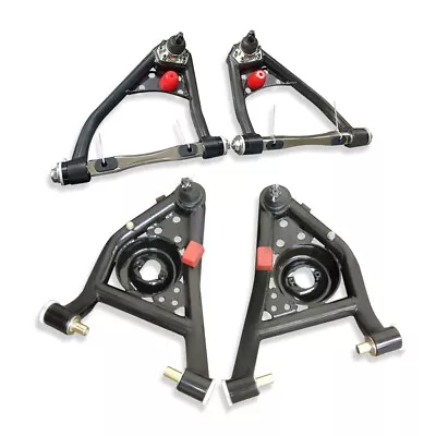 For Camaro Firebird 67-69 Nova 68-74 Black Tube Tubular Control Arms Upper&Lower • $243.68