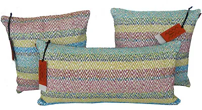 MISSONI HOME  HEAVY Upholstery IN- OUTDOOR PILLOW COVER VILUFUSHI 12x24  16x16  • $135