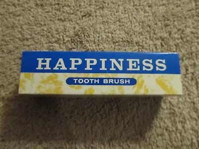 Vintage Happiness Adult Novelty Toothbrush Funny Gag White Elephant Gift W/ Box • $14.99