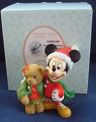 Cherished Teddies Mickey & Madalyn Figurine WBox Good Friends Good Times 4009184 • $44.99