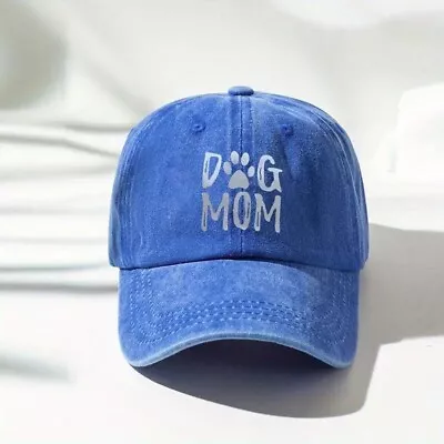 Blue Dog Mom Baseball Cap Casual Unisex Sun Hat For Sports & Outdoor Wear New • $18.98